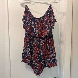 Floral Ruffle Romper L